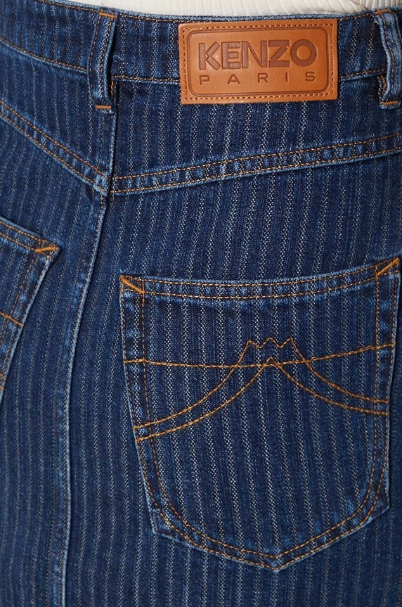 Kenzo denim skirt Mini Skirt Stripped Jacquard FE62DJ2806F2.DD