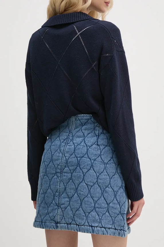 Одежда Юбка Pepe Jeans MINI SKIRT HW QUILTED PL901163 голубой