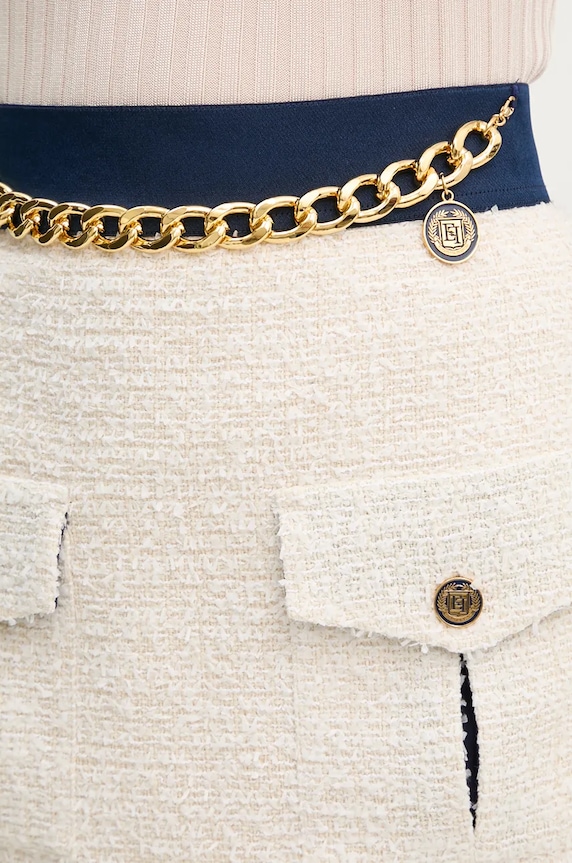 Φούστα Elisabetta Franchi μπεζ GO07447E2