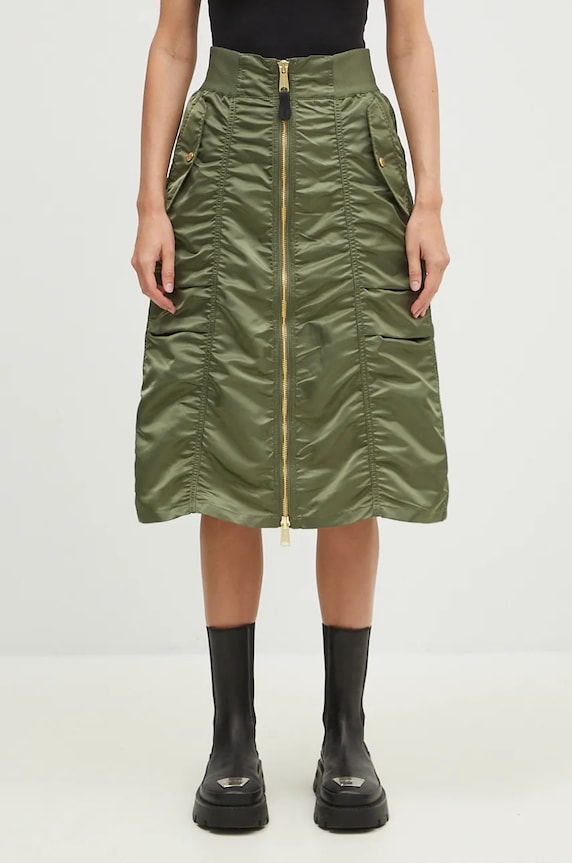 Sukně Alpha Industries MA-1 Midi Skirt áčkový zelená 148067