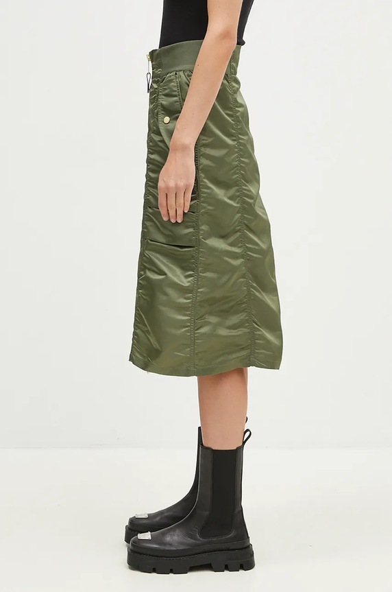 Sukně Alpha Industries MA-1 Midi Skirt 148067 zelená AW24