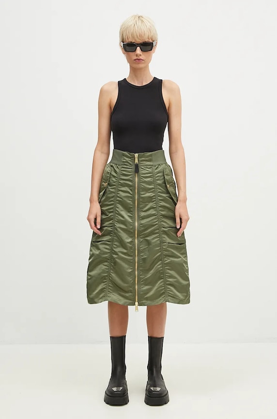 Sukně Alpha Industries MA-1 Midi Skirt 148067 zelená