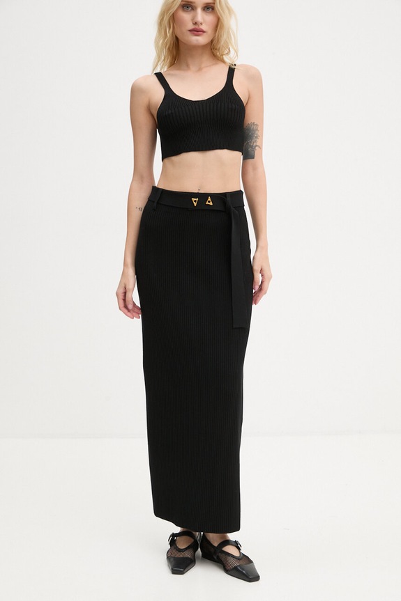 Suknja AERON bez uzorka crna CRSK196442