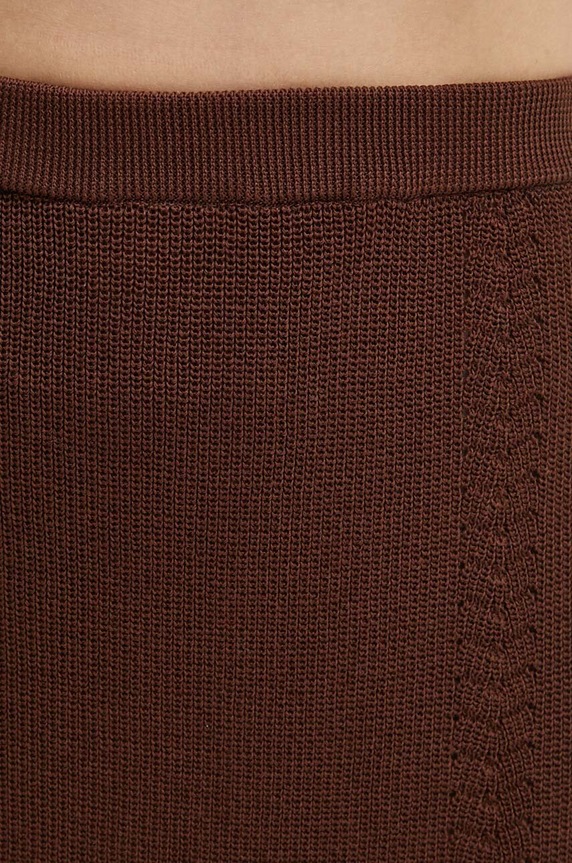 Хлопковая юбка AERON коричневый PFSK226515