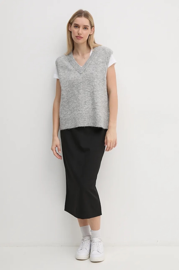 Suknja Calvin Klein 00040WL674 crna SS25