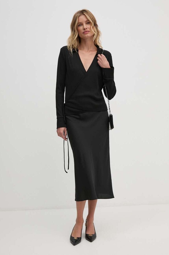 Sukně Calvin Klein K20K207994 černá AW24