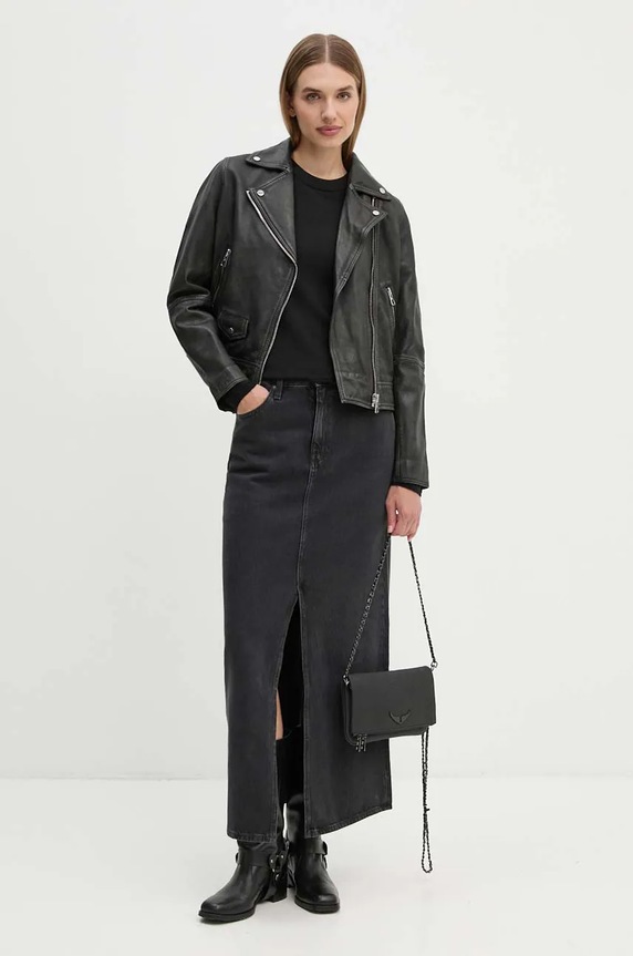 G-Star fustă din denim D24385.D772 negru AW24