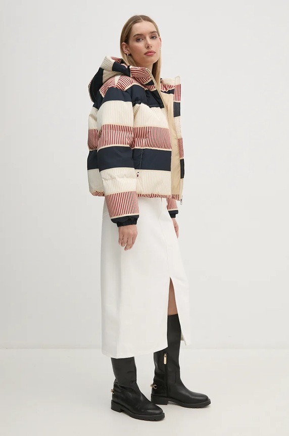 Дънкова пола Tommy Hilfiger WW0WW43466 бежов AW24