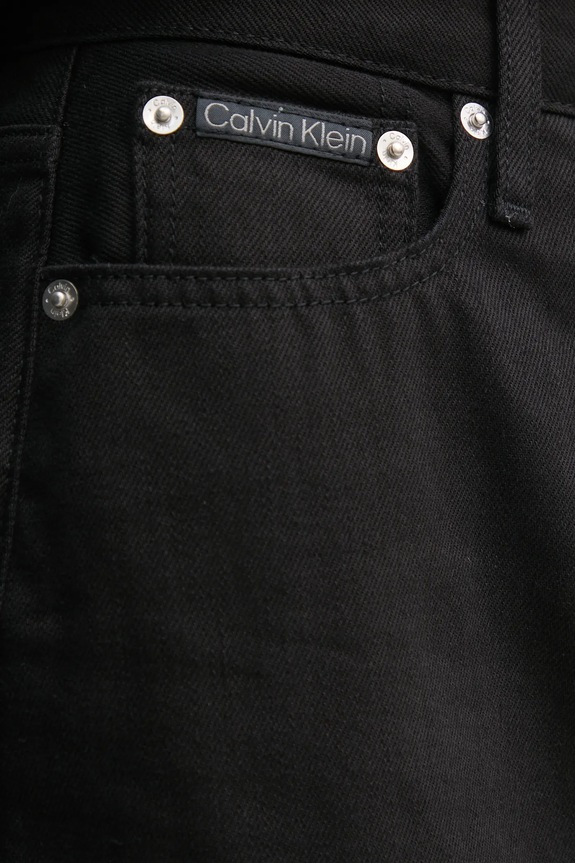 Calvin Klein Jeans fustă din denim negru J20J224094