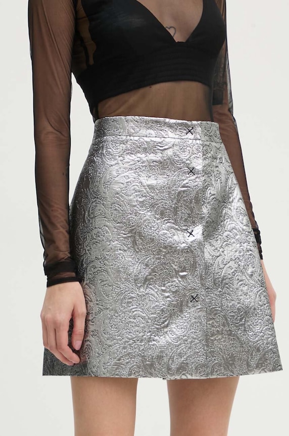 MSGM szoknya virág ezüst 3742MDD17.247823
