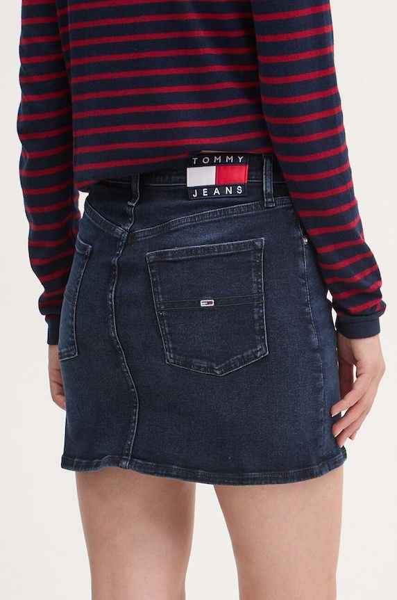 Ρούχα Τζιν φούστα Tommy Jeans DW0DW18951 σκούρο μπλε