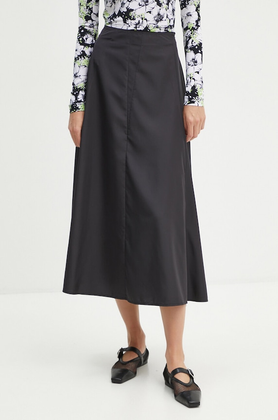 Moschino Jeans fustă uni negru 0107.8729