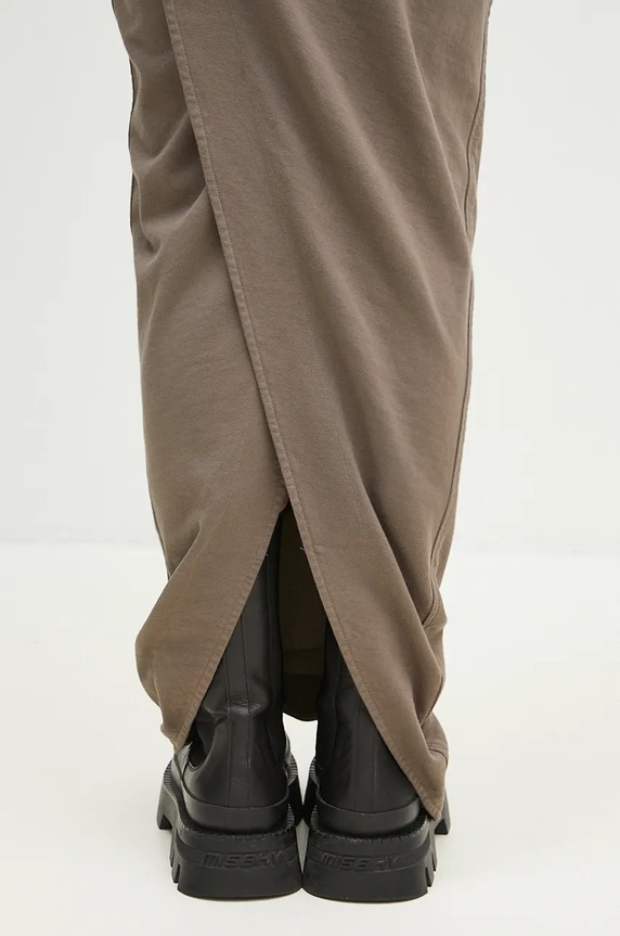 Rick Owens skirt Pull On Pillar Skirt DS02D2332.RIG gray