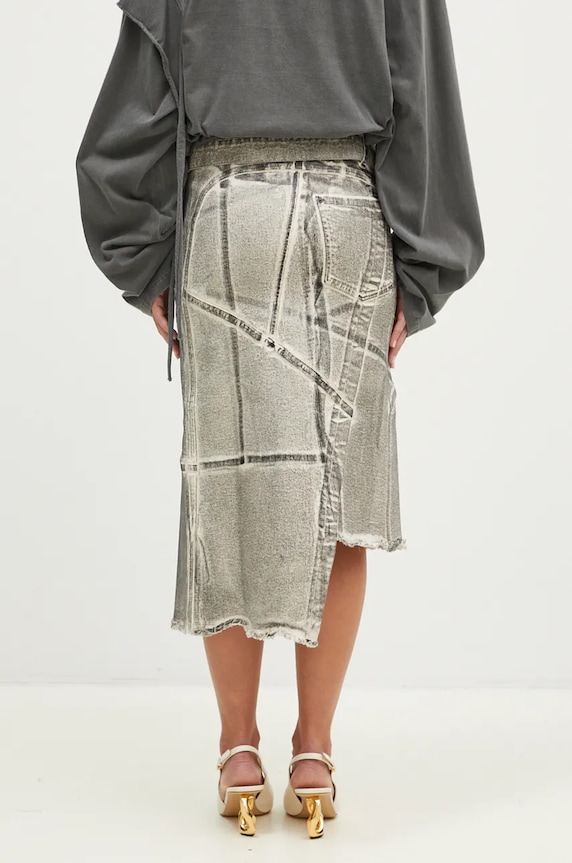 Одежда Джинсовая юбка Ottolinger Denim Wrap Skirt 1170404921 чёрный