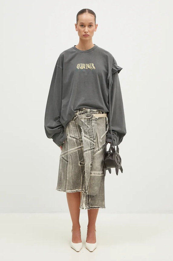 Джинсовая юбка Ottolinger Denim Wrap Skirt 1170404921 чёрный