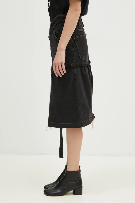 Ottolinger spódnica jeansowa Signature Wrap Denim Skirt 2217040111 szary AW24