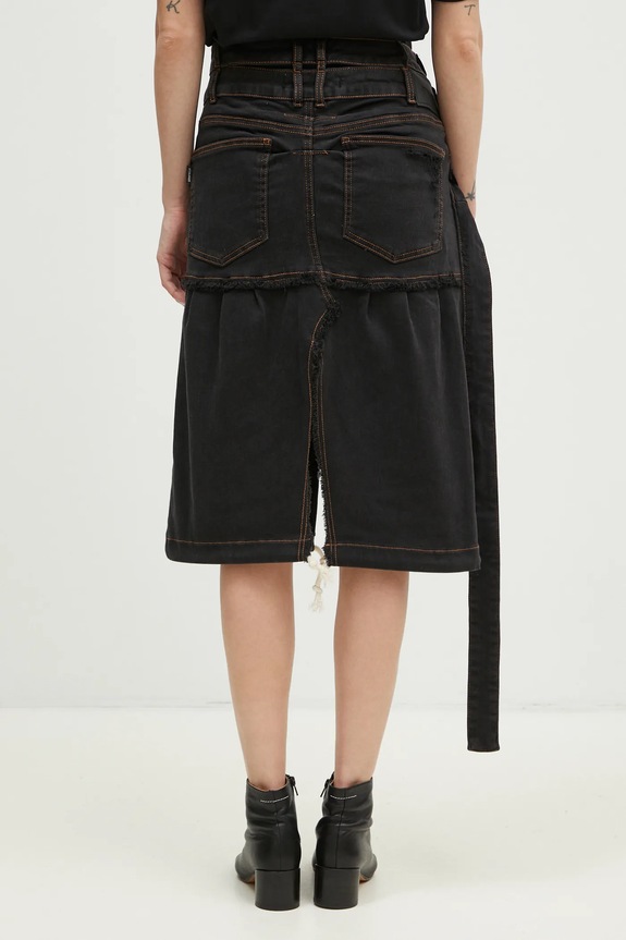 Odzież Ottolinger spódnica jeansowa Signature Wrap Denim Skirt 2217040111 szary