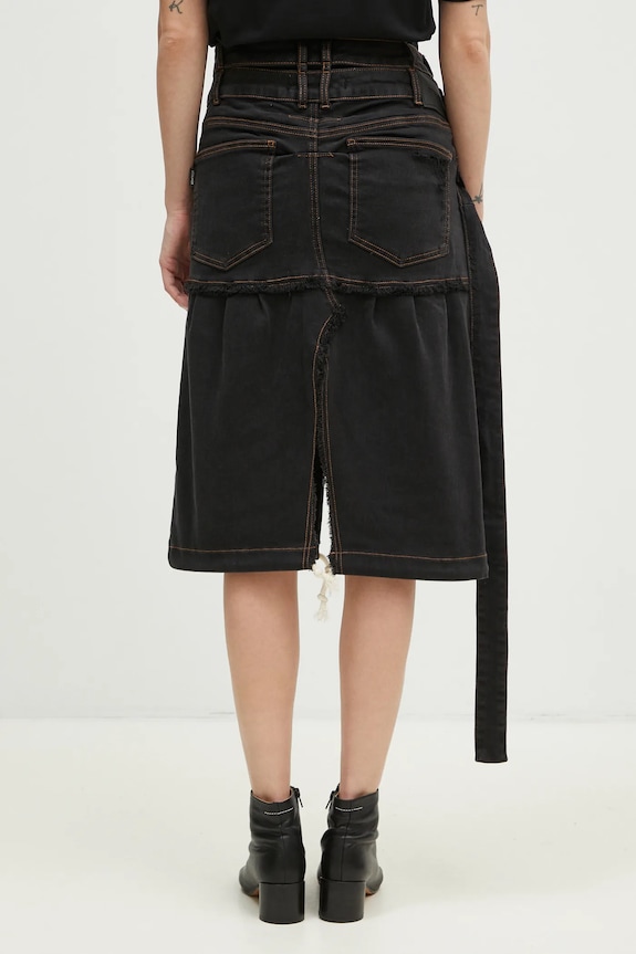 Odzież Ottolinger spódnica jeansowa Signature Wrap Denim Skirt 2217040111 szary