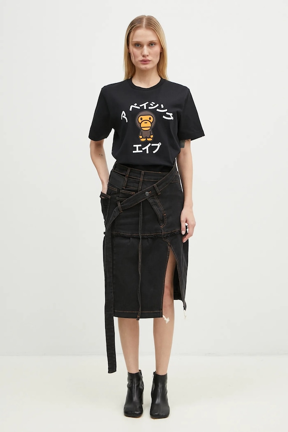 Ottolinger spódnica jeansowa Signature Wrap Denim Skirt 2217040111 szary