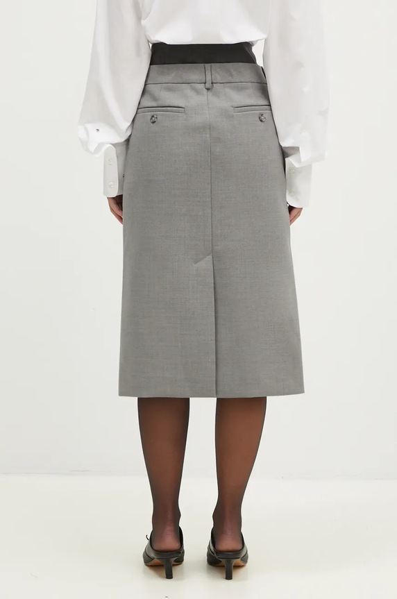 Abbigliamento Sportmax gonna in lana Alceste 2422106062600 grigio