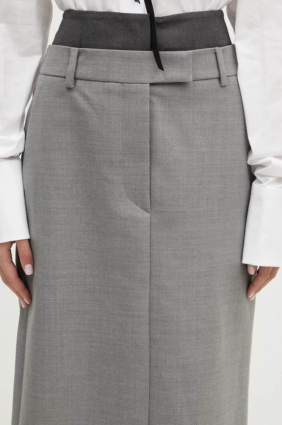 Sportmax gonna in lana Alceste grigio 2422106062600