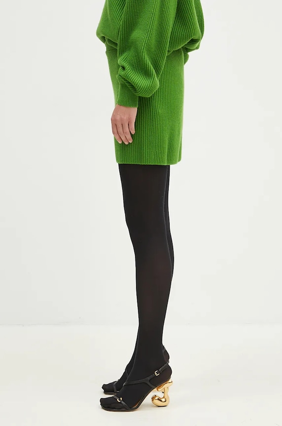 Вовняна спідниця Sportmax Teiera 2422306012600 зелений AW24