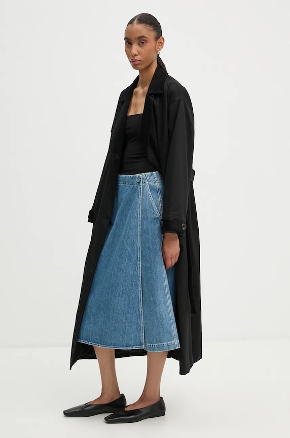Sunnei denim culottes RTWWSKR019 blue AW24