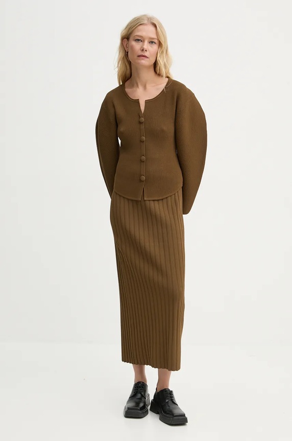 By Malene Birger spódnica FIEMME Q72575002 zielony AW24