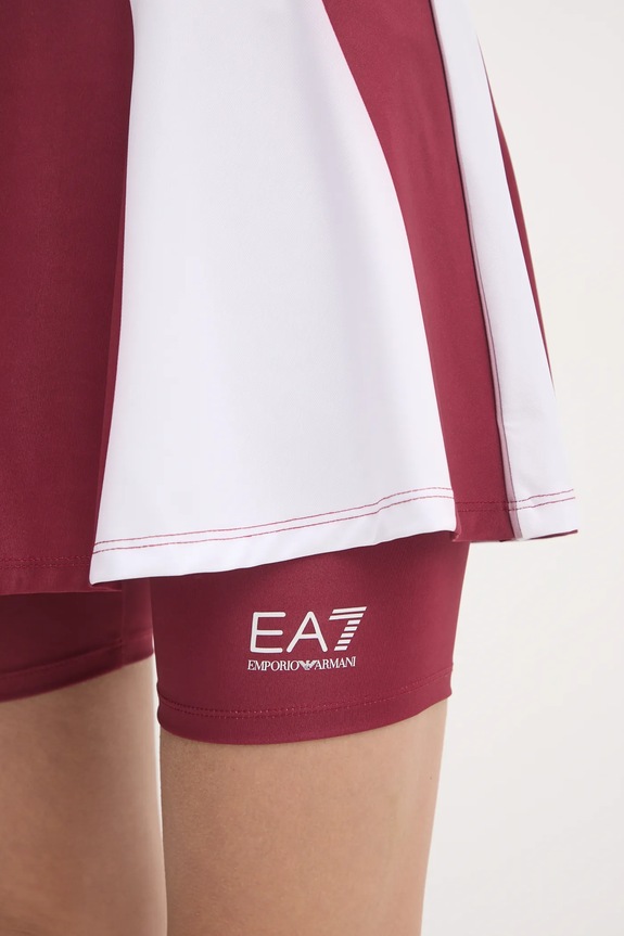 Športová sukňa EA7 Emporio Armani burgundské TJ04Z.6DTN51.2410