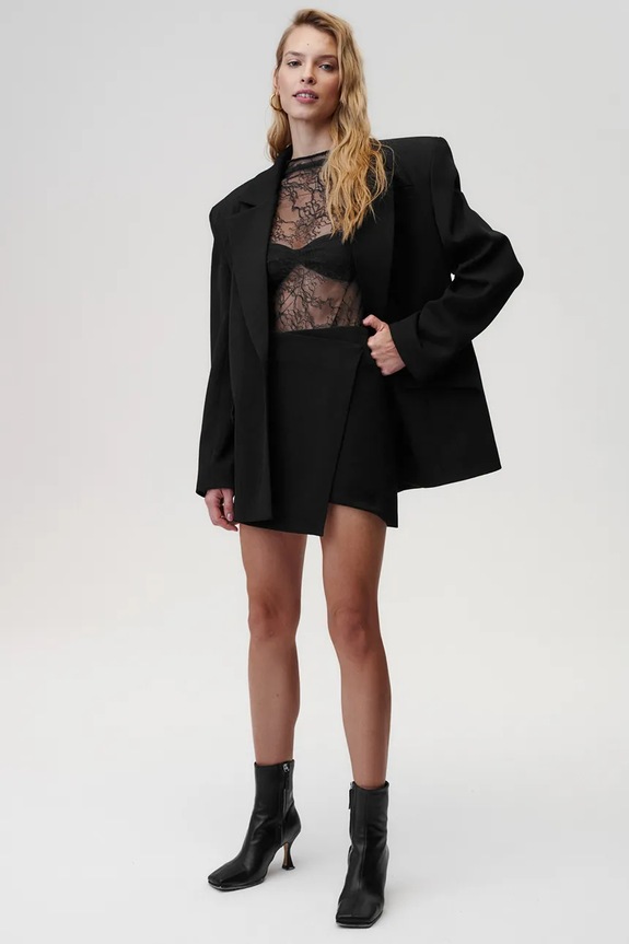 Undress Code gyapjú szoknya Coco Skirt 762 fekete