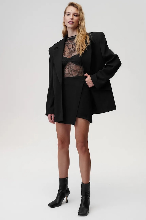 Undress Code gyapjú szoknya Coco Skirt 762 fekete