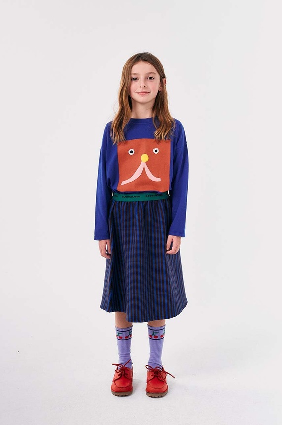 Bobo Choses fusta fete uni maro 224AC072