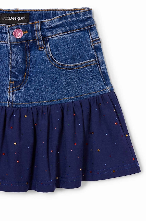 Desigual spódnica jeansowa dziecięca granatowy 24WGFD01