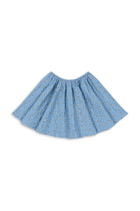 Konges Sløjd spódnica bawełniana dziecięca KIM SKIRT GOTS wzorzyste niebieski KS101548