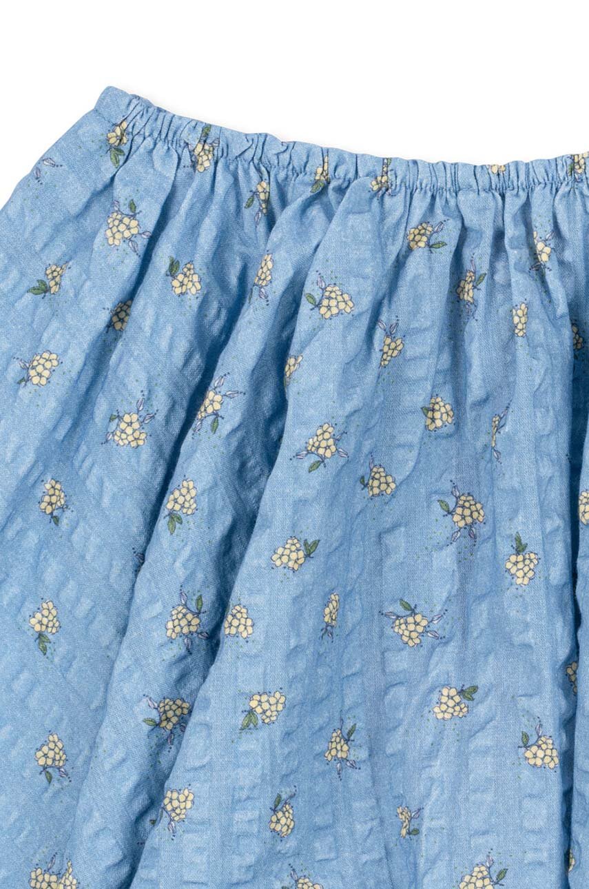 Dziewczynka Konges Sløjd spódnica bawełniana dziecięca KIM SKIRT GOTS KS101548 niebieski