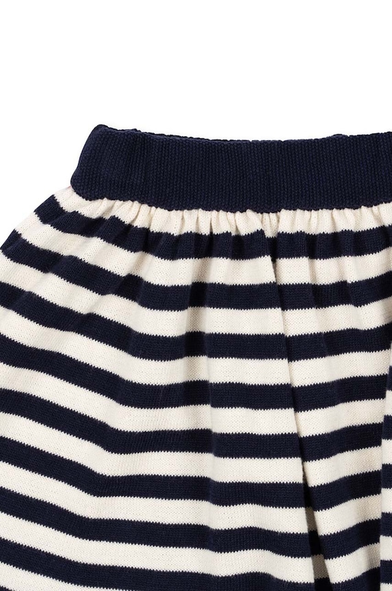 Fete Konges Sløjd fusta din bumbac pentru copii VENTON KNIT SKIRT GOTS KS101724 bleumarin
