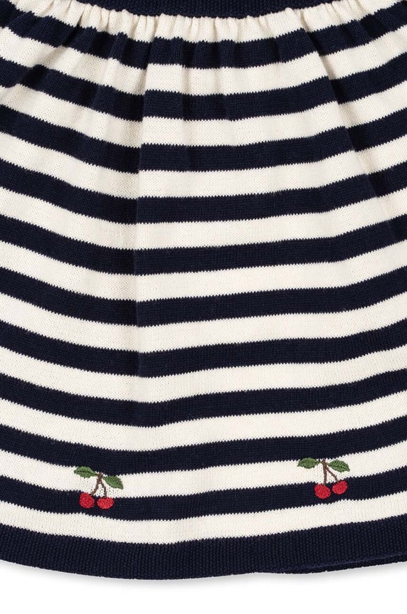 Konges Sløjd fusta din bumbac pentru copii VENTON KNIT SKIRT GOTS bleumarin KS101724