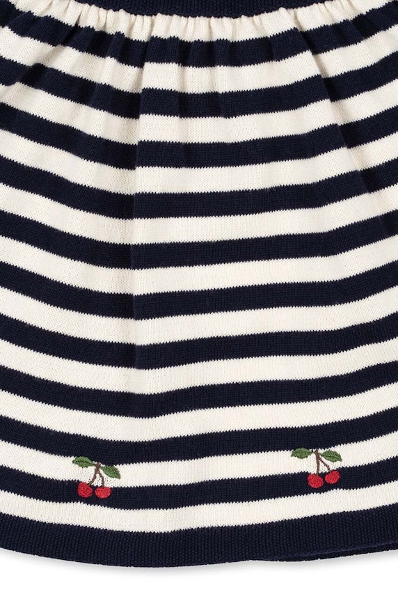 Konges Sløjd fusta din bumbac pentru copii VENTON KNIT SKIRT GOTS bleumarin KS101724