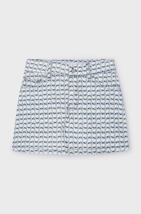 Dječje pamučna haljina Mayoral pamuk plava 4905.6G.Mini.9BYH