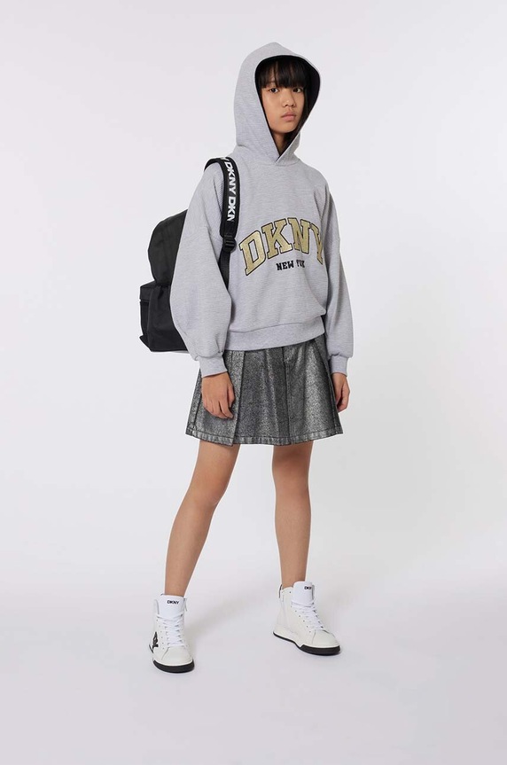 Παιδική τζιν φούστα Dkny γκρί D60227.156.162