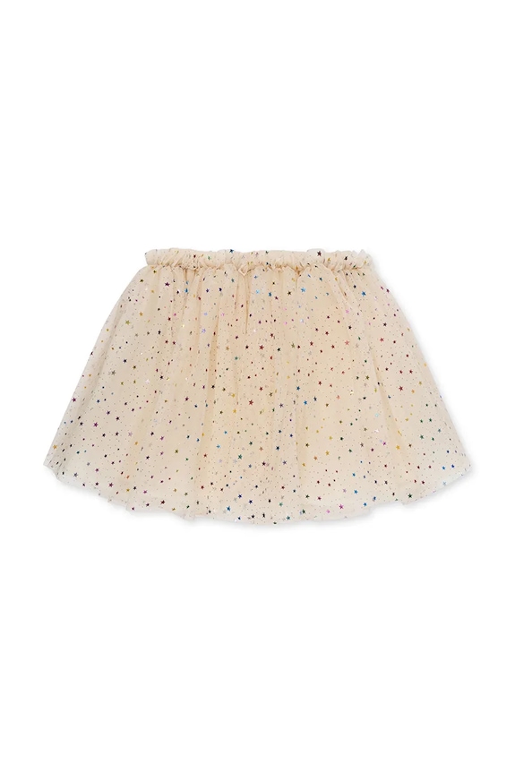 Konges Sløjd fusta fete FAIRY BALLERINA SKIRT GRS cu modele bej KS101968