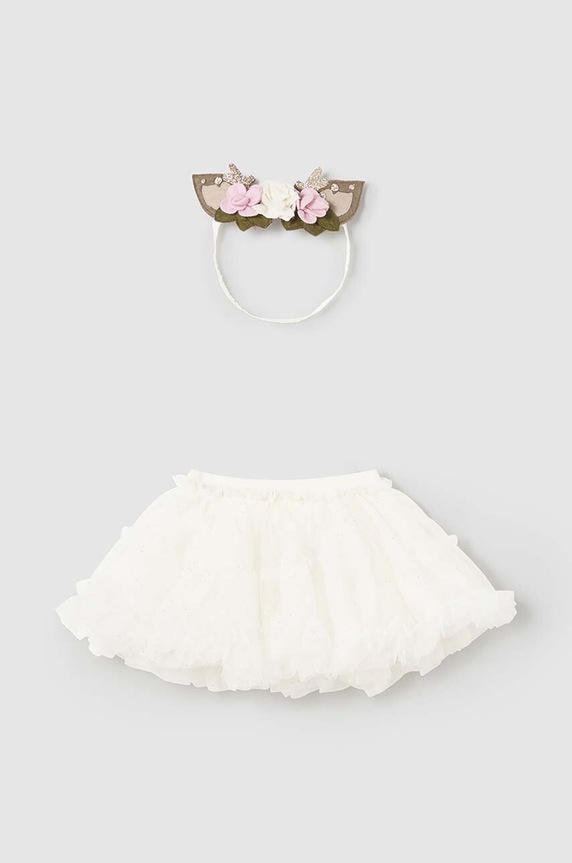 Юбка и повязка на голову для младенца Mayoral Newborn mini бежевый 2803.2P.Newborn.9BYH