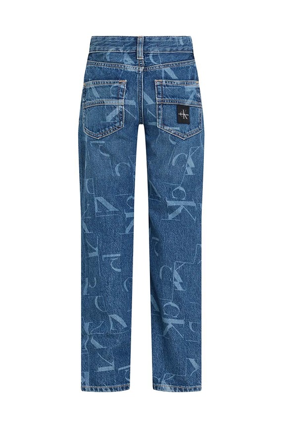 Detské rifle Calvin Klein Jeans REGULAR IB0IB02114.9BYH tmavomodrá AW24