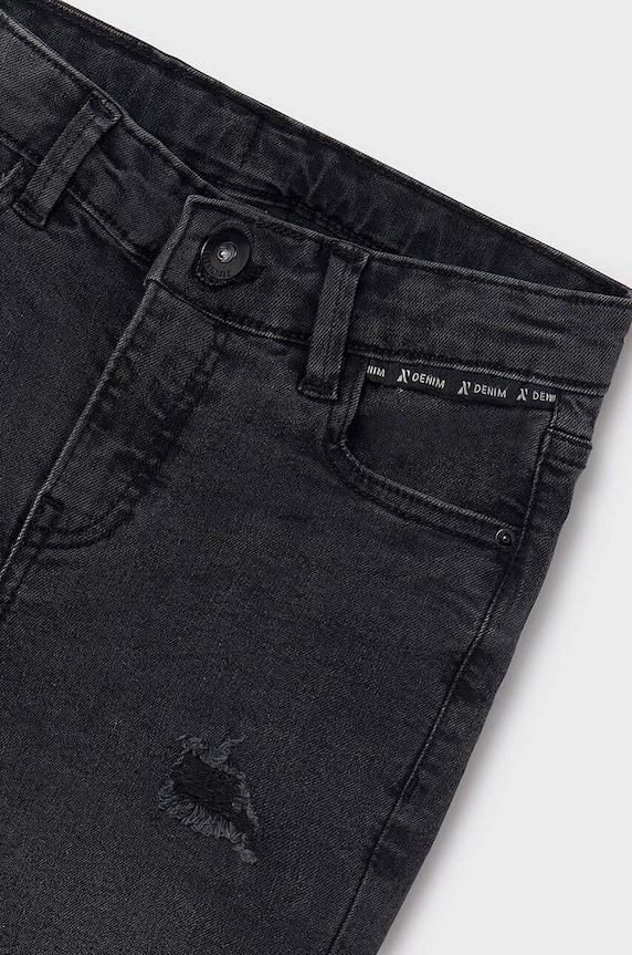 CHLAPEC Dětské rifle Mayoral denim rubbed 7538.7D.Junior.9BYH šedá