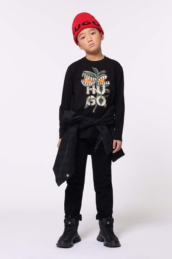 HUGO jeans copii jeans negru G00185.114.150