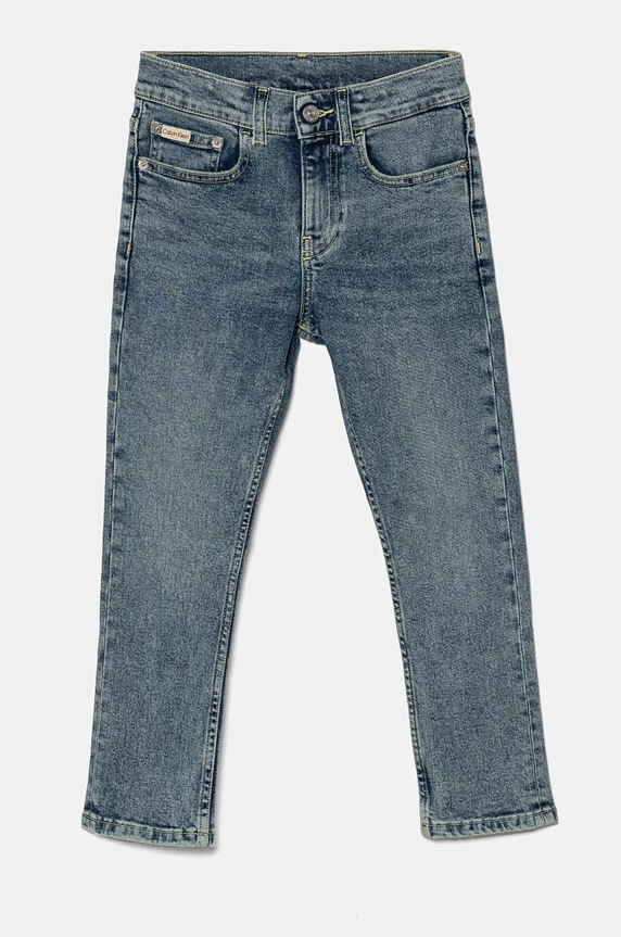 Τζιν παιδικό Calvin Klein Jeans IB0IB02191.9BYH μπλε AW24