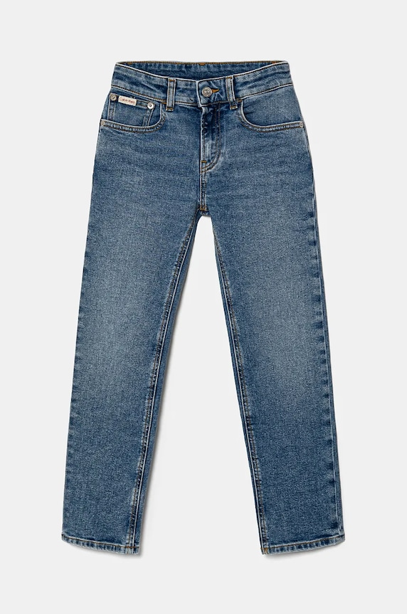 Detské rifle Calvin Klein Jeans IB0IB02402.9BYH modrá AW24