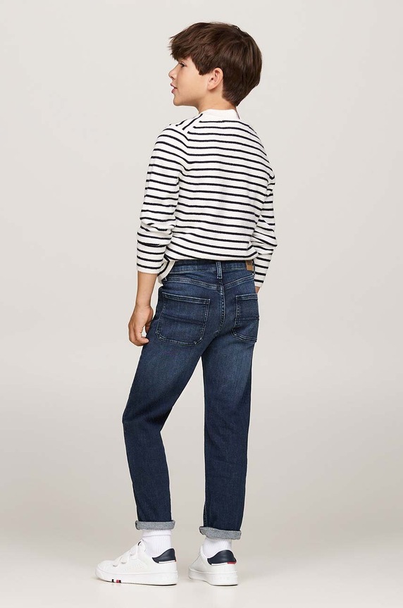 Dječje traperice Tommy Hilfiger SKATER KB0KB09180.9BYH.128.176 mornarsko plava