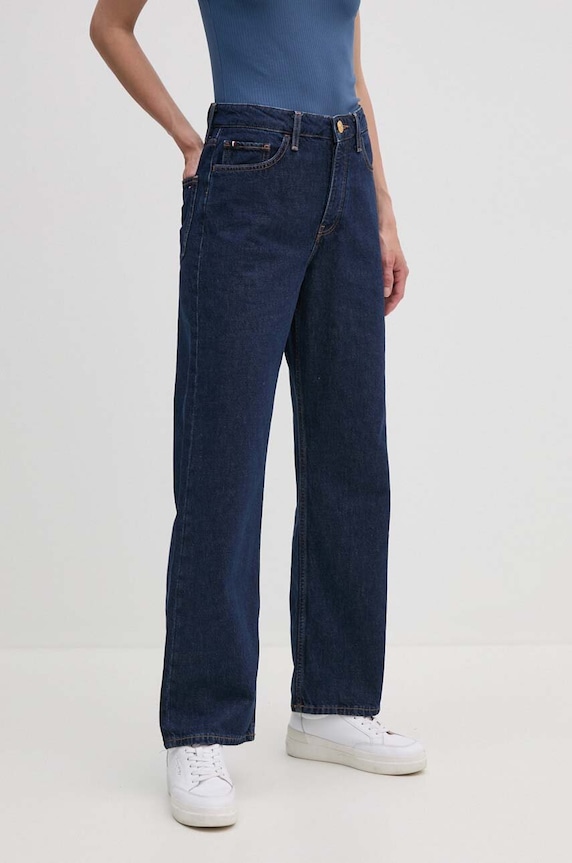 Džíny Tommy Hilfiger Planet friendly námořnická modř WW0WW42199