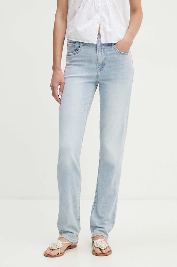 Levi's jeansy 724 HIGH RISE STRAIGHT Planet friendly niebieski 18883